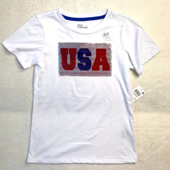 Epic Threads Kids  Patriotic  Tee Size 7 - Picture 2 of 8